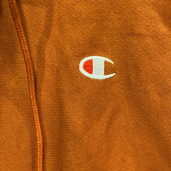 Champion Reverse Weave Pullover Hooded Sweatshirt size small texas orange - Picture 5 of 7